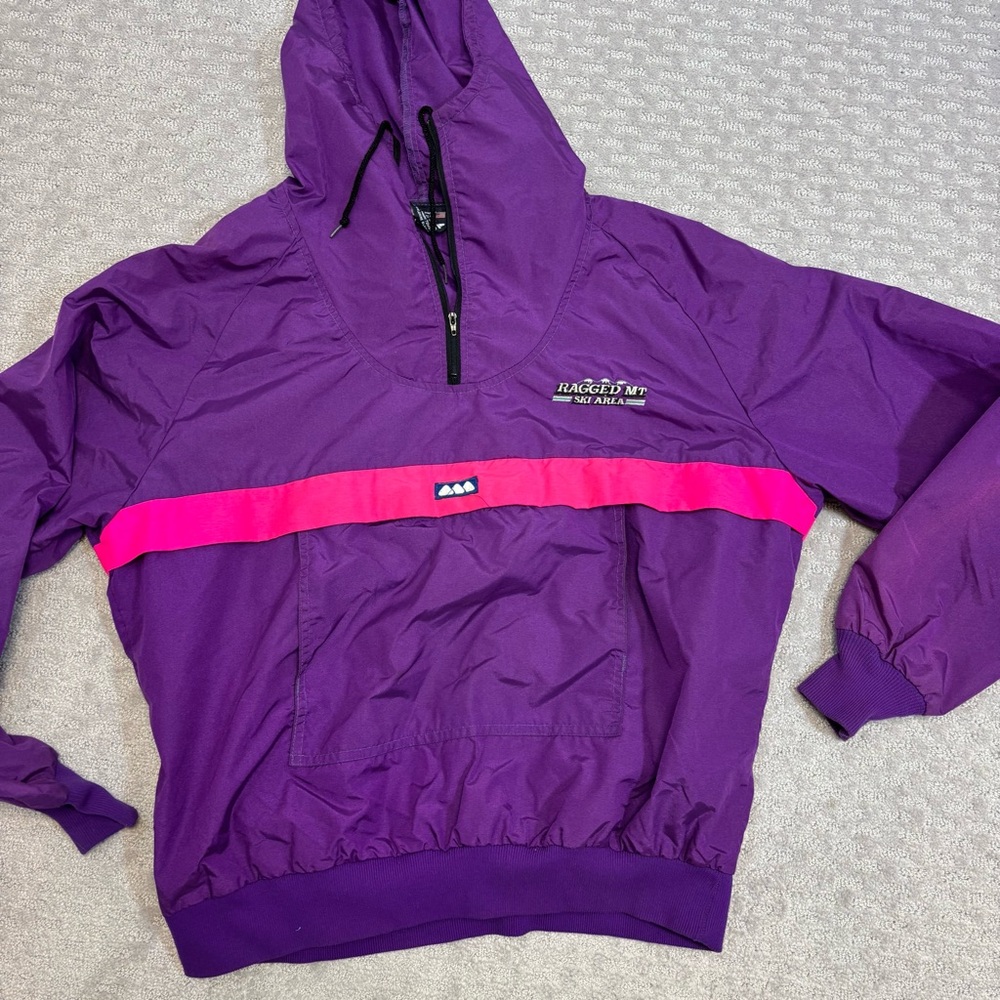 Vintage 80s Granite Tom Mangold Windbreaker Jacket Women Sz L Ragged MT SKI